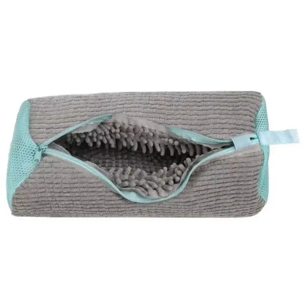Fluffy Fiber Shoe Washing Bag 360° Surround Cleaning Reusable Durable Machine-Washable Laundry Bag with Zipper Closure (1pc) My Store