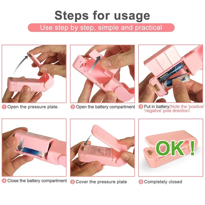 Mini Hea Bag Seal Machine Package Sealer Bags Thermal Plastic Food Bag My Store