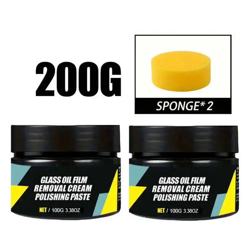 Car Glass Polish Coating Kit for Windshield Oil Film Removal Paste Car Glass Water Repellent Anti Rain Hydrophobic Cleaning Kits My Store