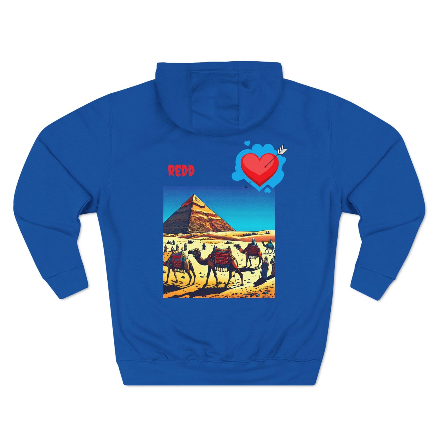 Three-Panel Fleece Hoodie Printify