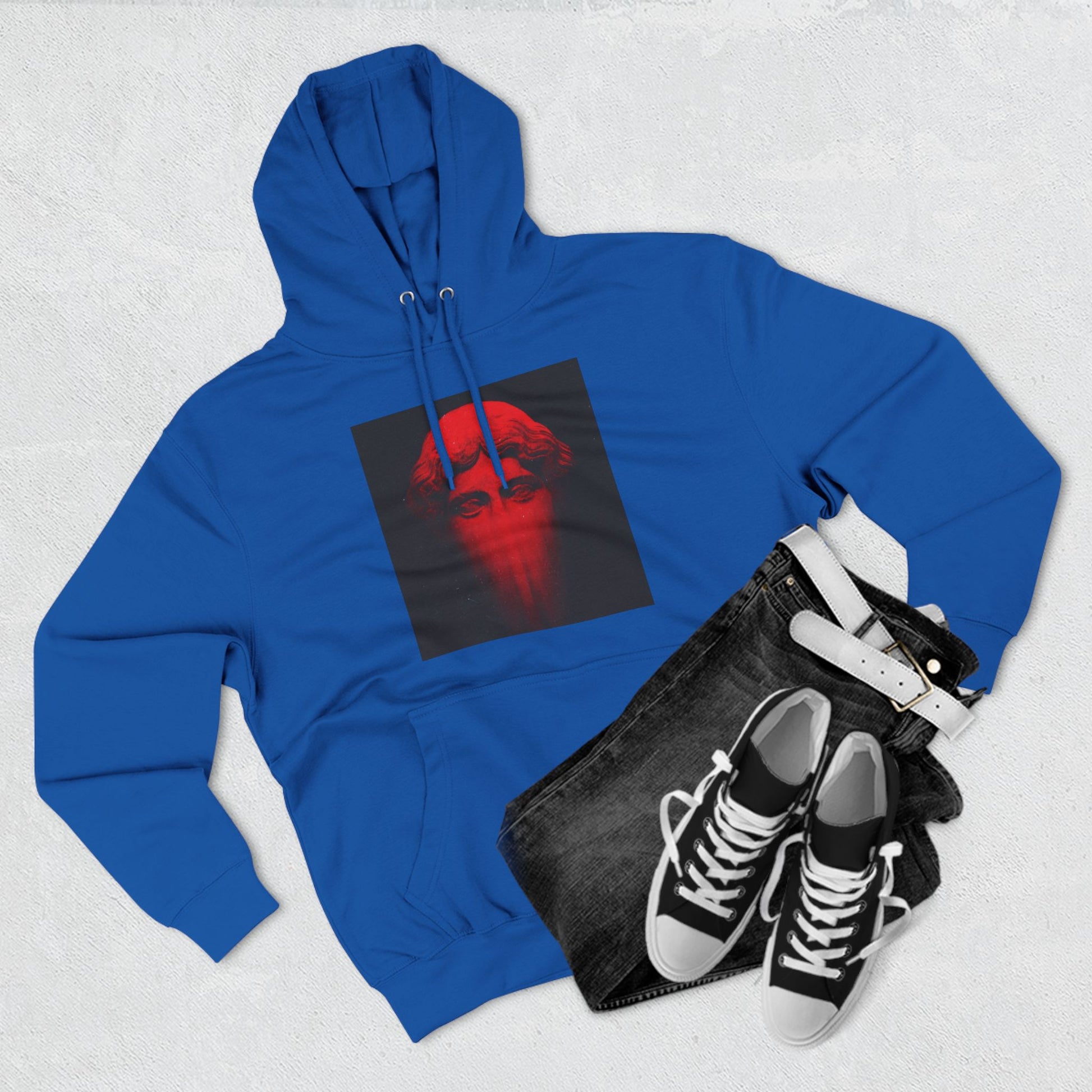 Three-Panel Fleece Hoodie Printify