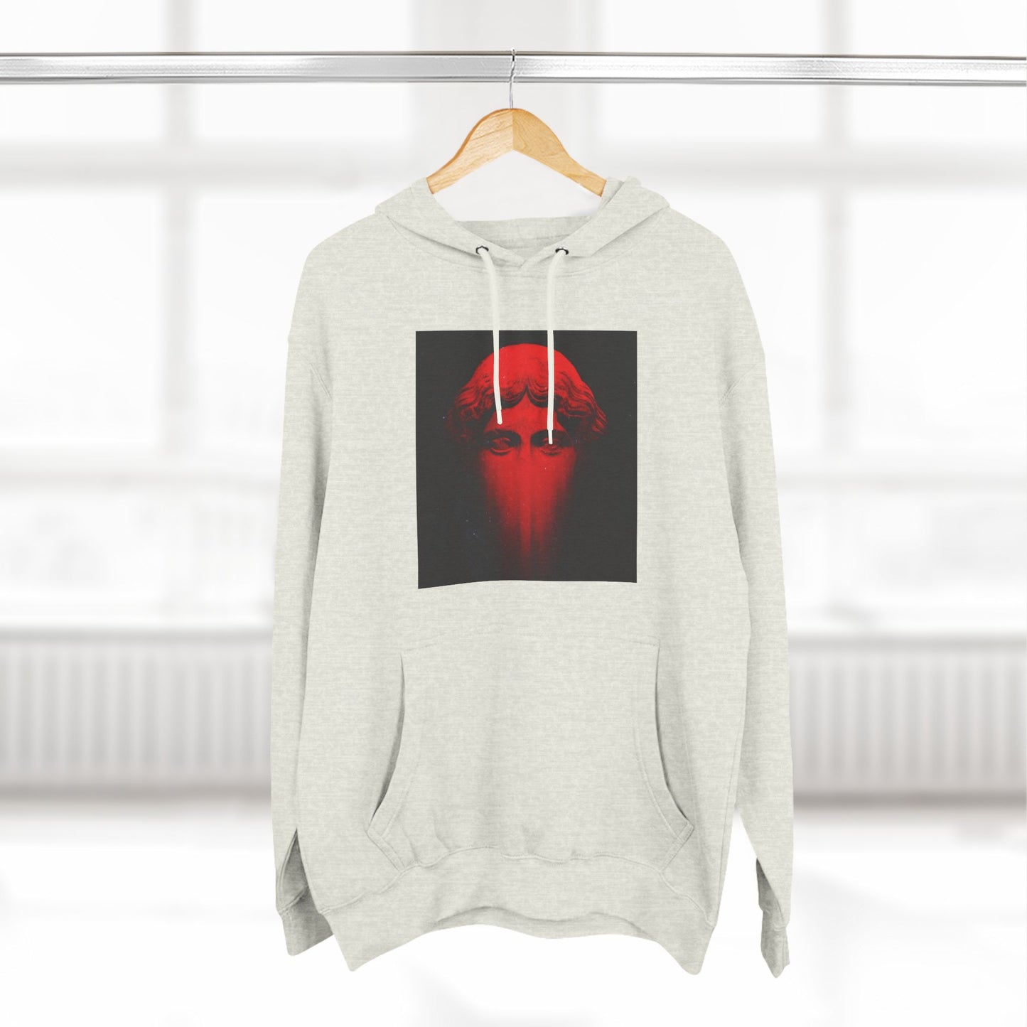Three-Panel Fleece Hoodie Printify