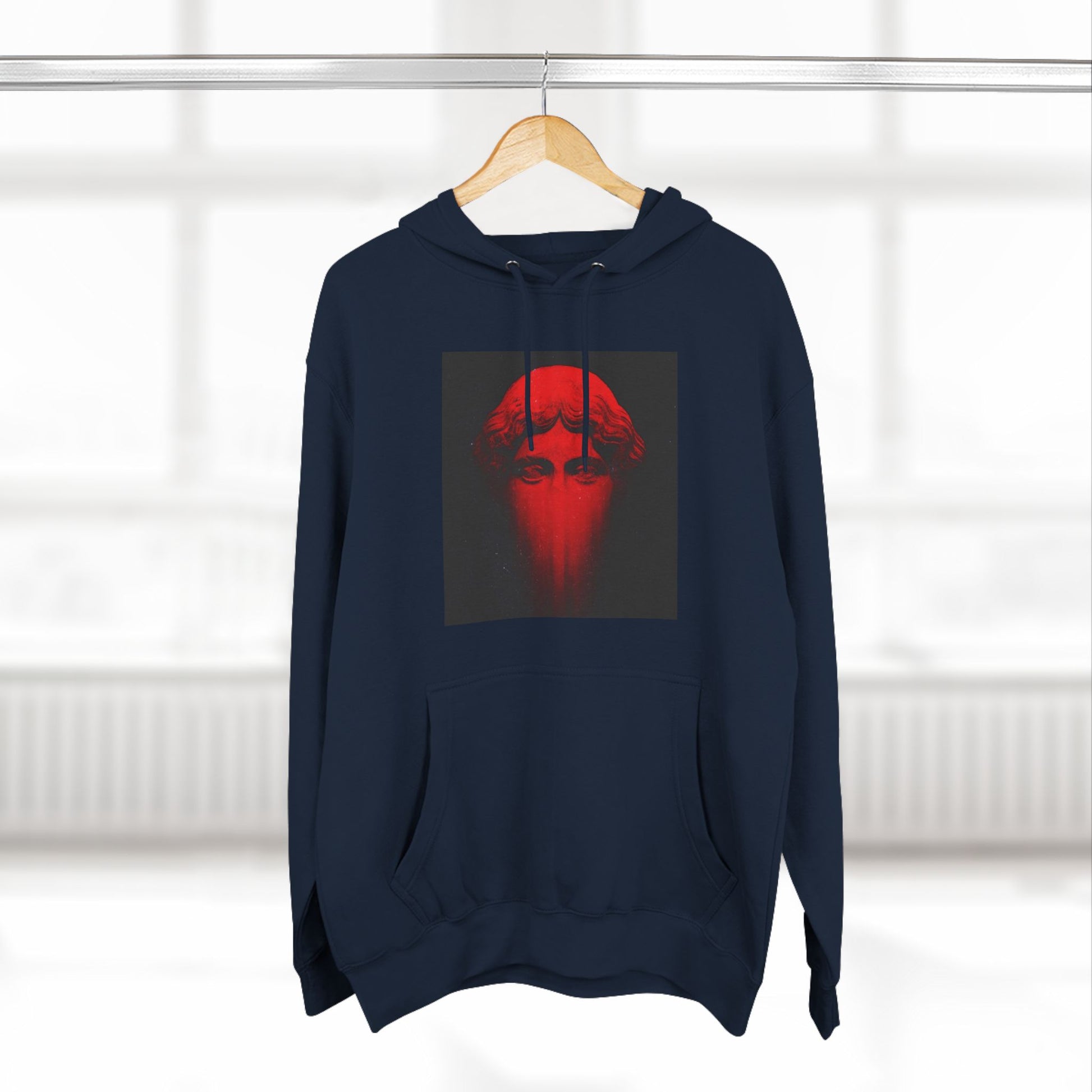 Three-Panel Fleece Hoodie Printify