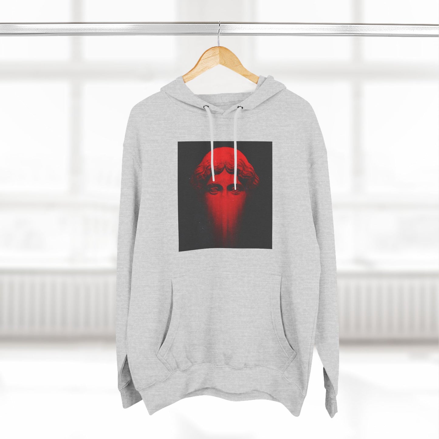 Three-Panel Fleece Hoodie Printify