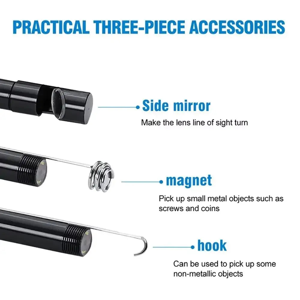 5.5/7.0MM Type-C Endoscope Camera IP67 Waterproof with 6 Adjustable LEDs USB Android Flexible Inspection Borescope for Phone PC My Store