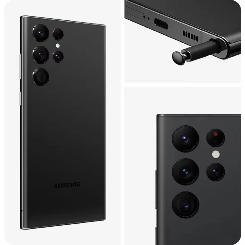 Samsung Galaxy S22 Ultra 5G 8K Camera 108 MP 108MP 5000mAh 45W Samsung S22U Phone US Version Unlocks NFC 1 SIM+1 eSIM 6.8-inch My Store