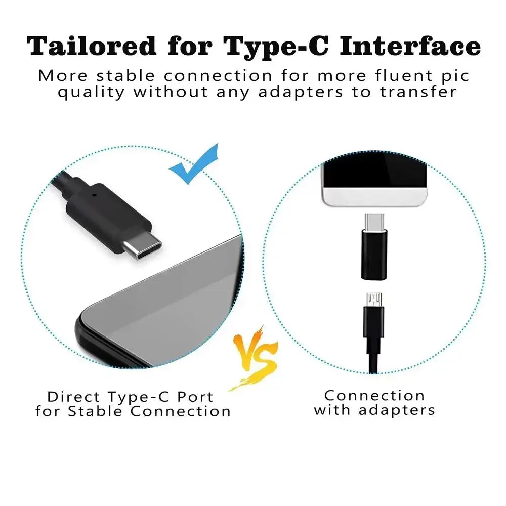 5.5/7.0MM Type-C Endoscope Camera IP67 Waterproof with 6 Adjustable LEDs USB Android Flexible Inspection Borescope for Phone PC My Store