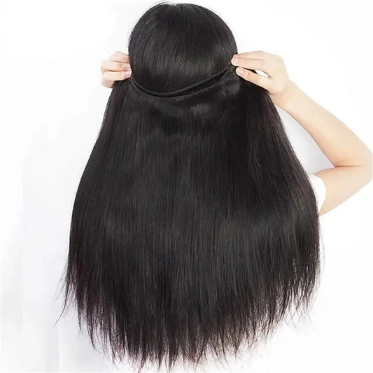 Silky Straight Bundles Human Hair Remy Brazilian Hair Extensions 1/3/4 PCS Natural Black Hair Weave Bundles 14-30 Inches My Store