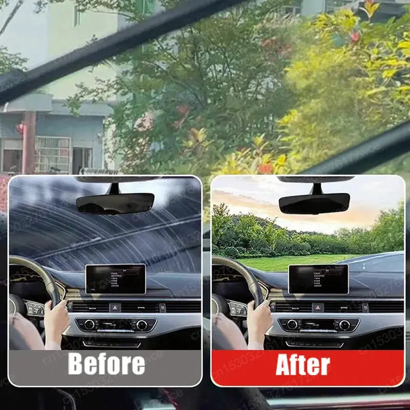 Car Glass Polish Coating Kit for Windshield Oil Film Removal Paste Car Glass Water Repellent Anti Rain Hydrophobic Cleaning Kits My Store