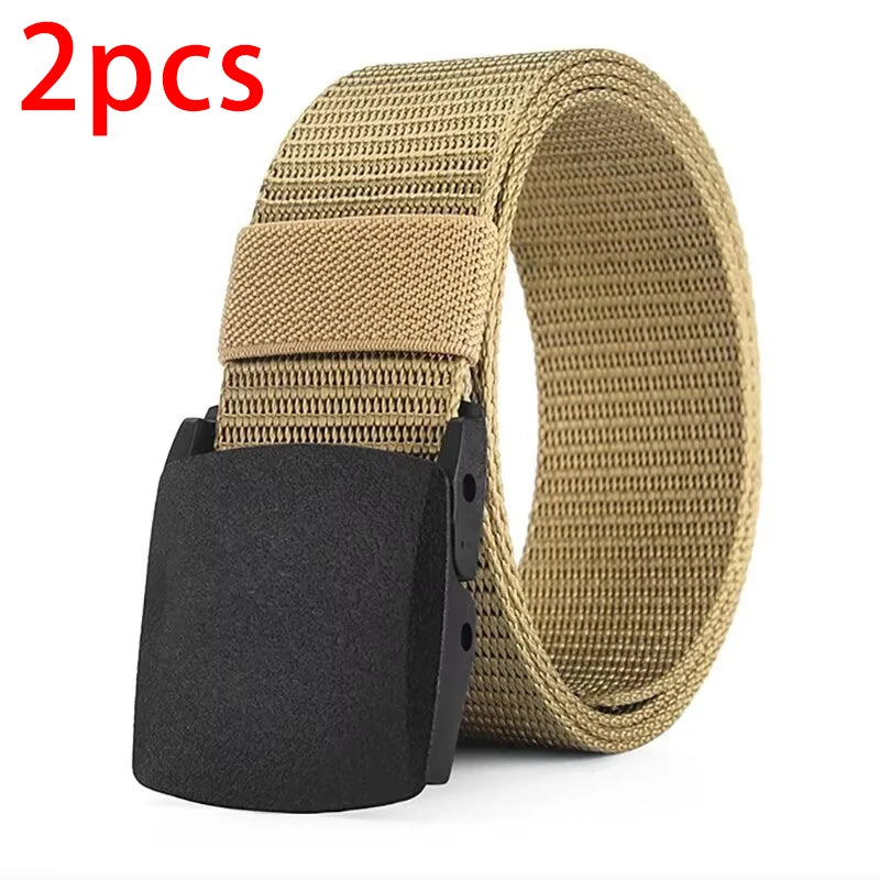 Men's Belt Outdoor Casual Canvas Belt Metal Free Training Nylon Tactical Belt With Pants Jeans Belt Sports Belts For Men Women My Store