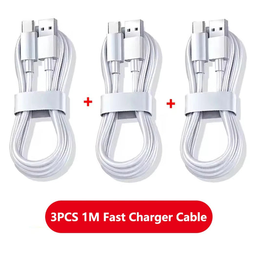 3PCS 100W 6A Super Fast Charger Cable Fast USB Type C Charging Data Cord Quick Charger Cabletype c charger fast charging My Store