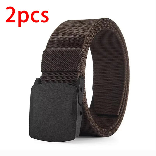 Men's Belt Outdoor Casual Canvas Belt Metal Free Training Nylon Tactical Belt With Pants Jeans Belt Sports Belts For Men Women My Store
