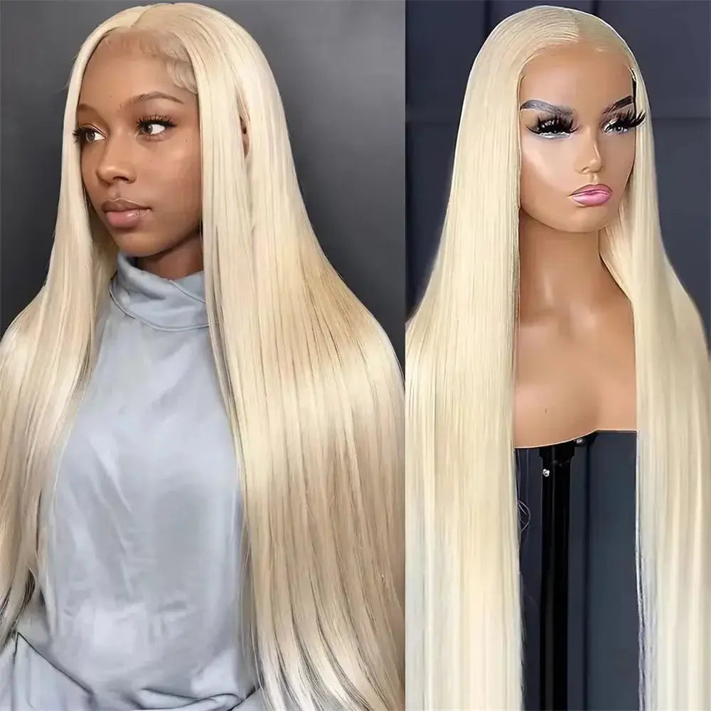 200% 613 Honey Blonde 13x6 HD Transparent Lace Front Human Hair Wigs For Women 34 36 Inch Straight 13x4 Lace Frontal Wig My Store