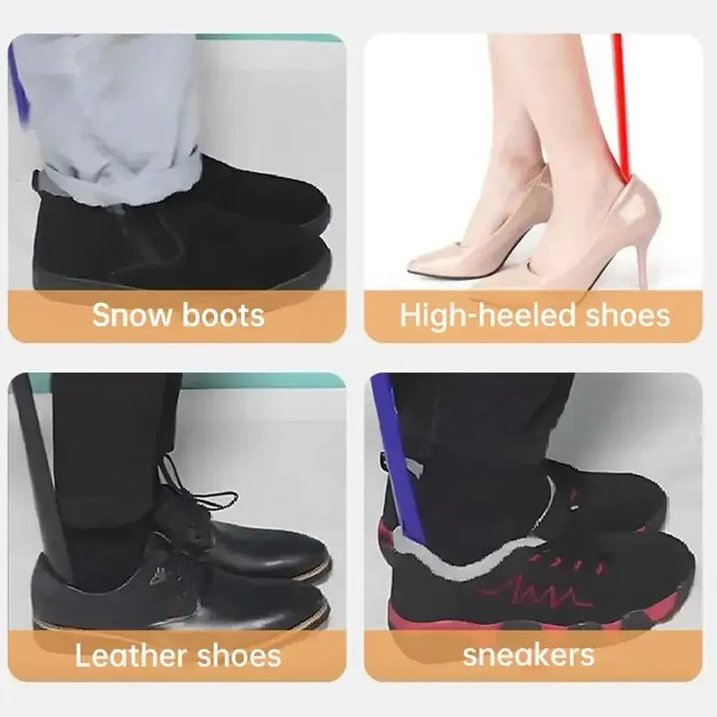 1pc Extra long flexible plastic shoe horns do not require bending durable shoe spoons for pregnant women wearing shoe assistants My Store