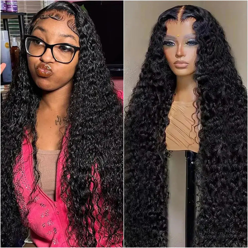 This premium, pre-plucked 40-inch Brazilian human hair wig features deep water waves and a flawless 13x6 HD lace frontal. My Store