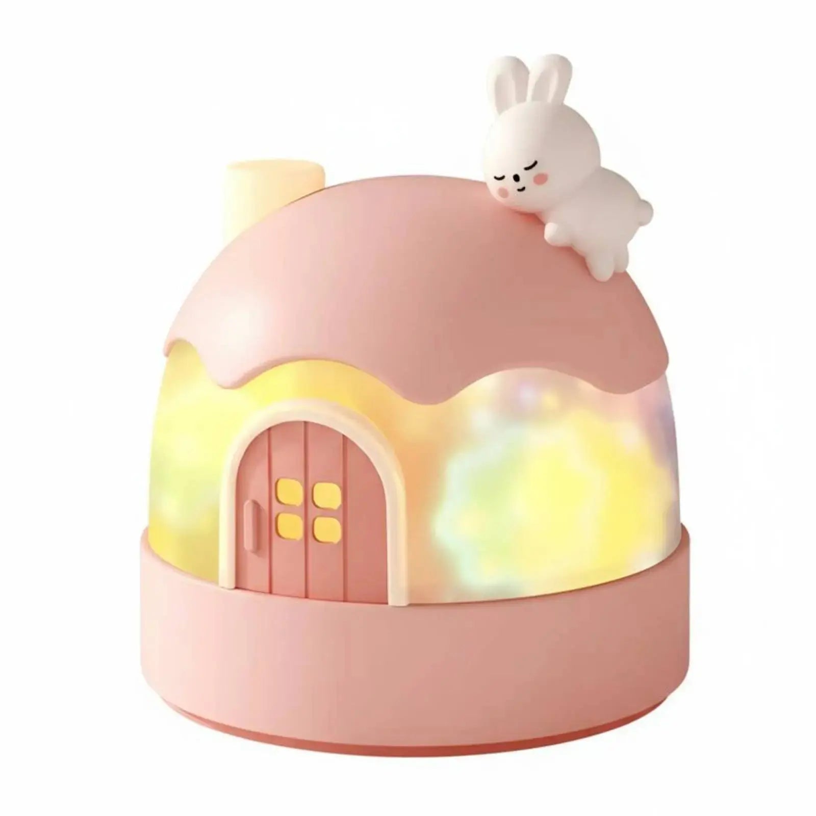 Cartoon Bunny Star Projector, Night Light Music Box for Kids, Rotating Galaxy Lamp, Girls Bedroom Ceiling, Timer My Store