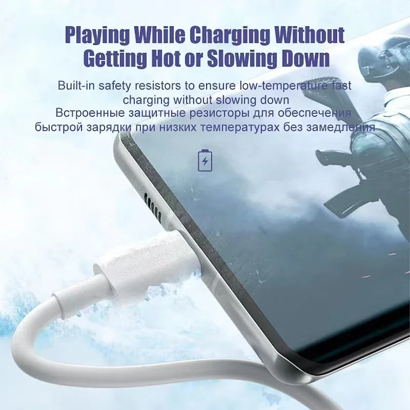 3PCS 100W 6A Super Fast Charger Cable Fast USB Type C Charging Data Cord Quick Charger Cabletype c charger fast charging My Store