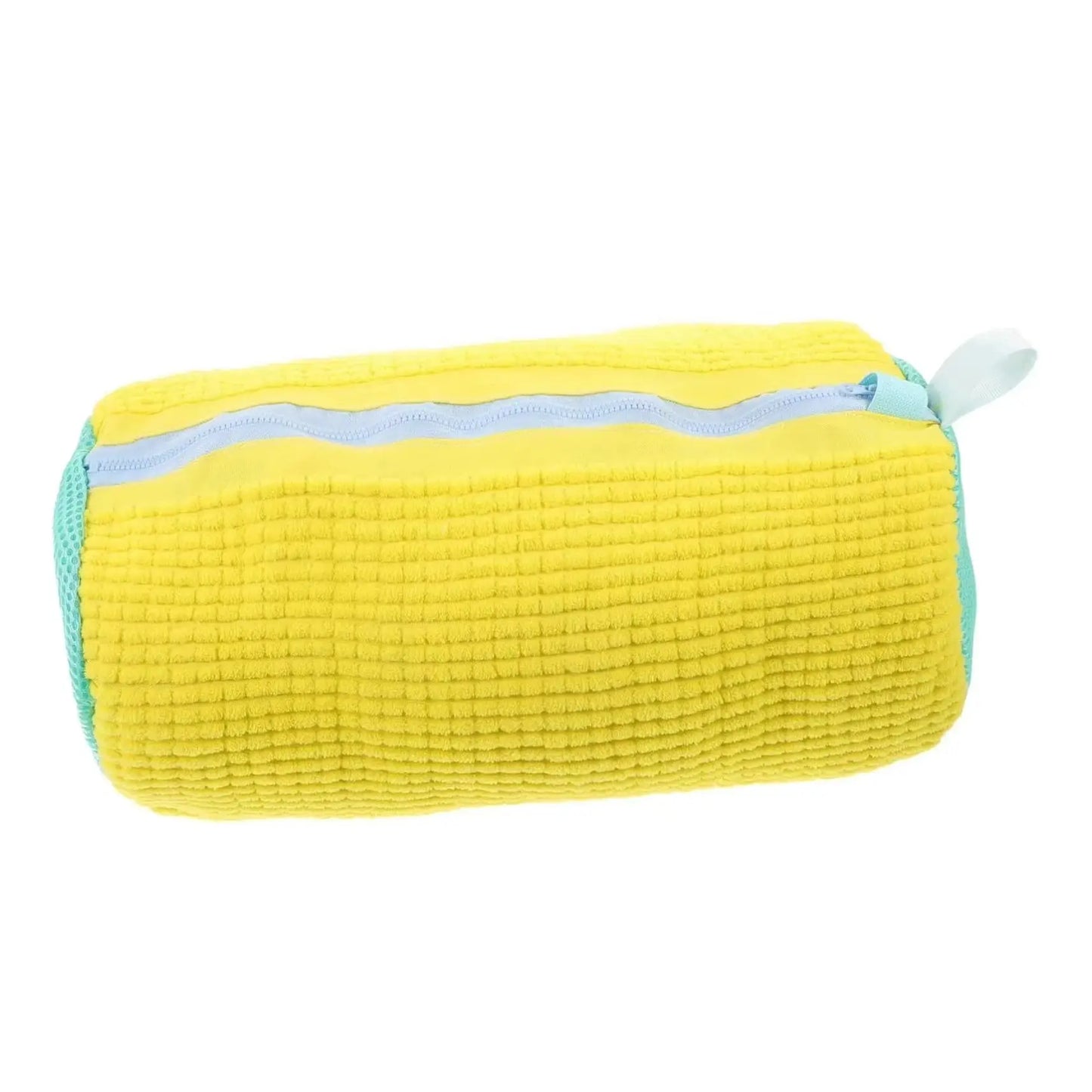 Fluffy Fiber Shoe Washing Bag 360° Surround Cleaning Reusable Durable Machine-Washable Laundry Bag with Zipper Closure (1pc) My Store