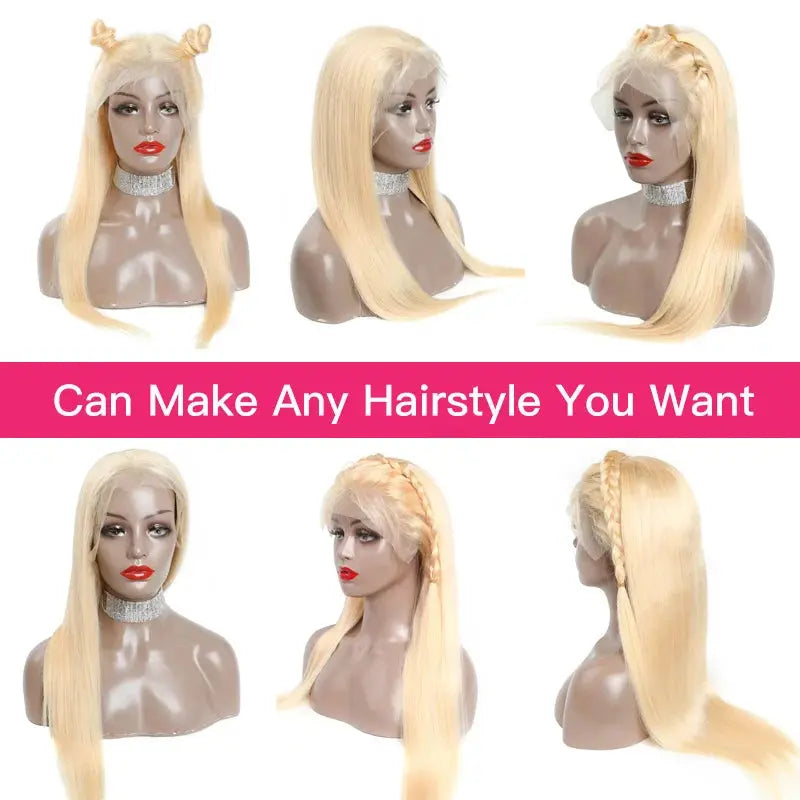 613 Honey Blonde 13x4 Lace Front Human Hair Wigs For Black Women Pre Plucked 13x6 360 Frontal Remy Brazilian Straight Wig 46inch My Store