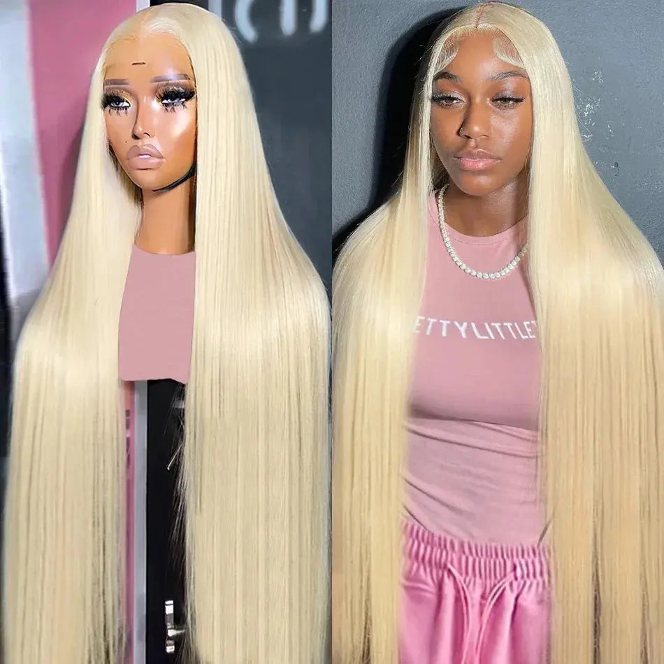 613 Honey Blonde 13x4 Lace Front Human Hair Wigs For Black Women Pre Plucked 13x6 360 Frontal Remy Brazilian Straight Wig 46inch My Store