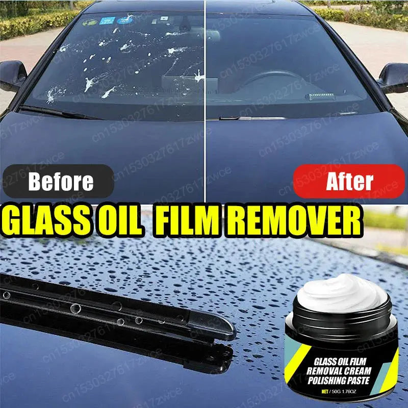 Car Glass Polish Coating Kit for Windshield Oil Film Removal Paste Car Glass Water Repellent Anti Rain Hydrophobic Cleaning Kits My Store