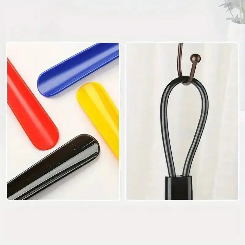 1pc Extra long flexible plastic shoe horns do not require bending durable shoe spoons for pregnant women wearing shoe assistants My Store