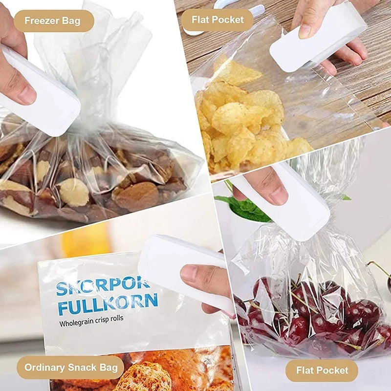 Mini Hea Bag Seal Machine Package Sealer Bags Thermal Plastic Food Bag My Store