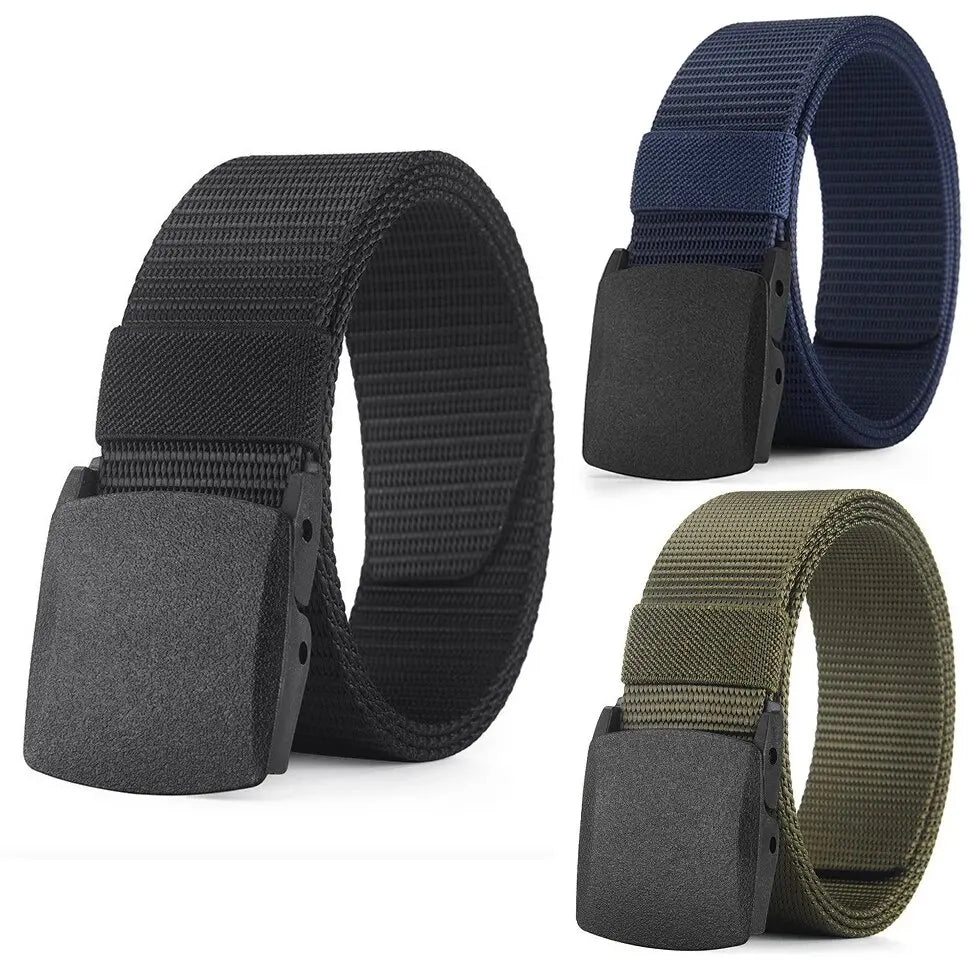Men's Belt Outdoor Casual Canvas Belt Metal Free Training Nylon Tactical Belt With Pants Jeans Belt Sports Belts For Men Women My Store