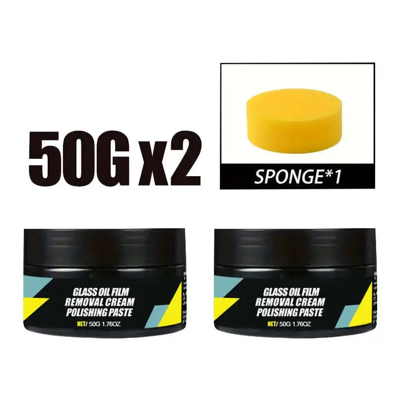 Car Glass Polish Coating Kit for Windshield Oil Film Removal Paste Car Glass Water Repellent Anti Rain Hydrophobic Cleaning Kits My Store