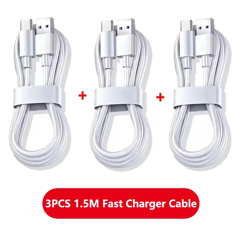 3PCS 100W 6A Super Fast Charger Cable Fast USB Type C Charging Data Cord Quick Charger Cabletype c charger fast charging My Store