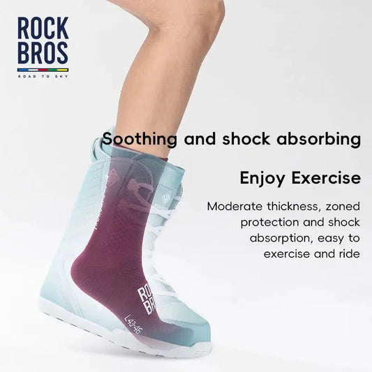 ROCKBROS Cycling Socks Breathable Professional Sport Socks Comfortable High-elastic Outdoor Bicycle Socks shock-absorbing 2Pairs My Store
