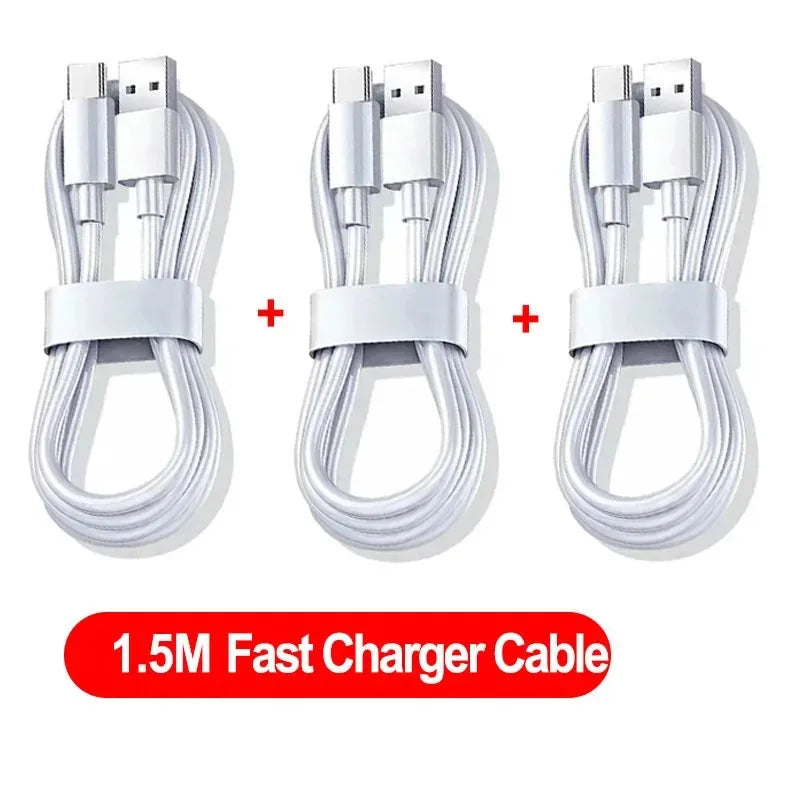 3PCS 100W 6A Super Fast Charger Cable Fast USB Type C Charging Data Cord Quick Charger Cabletype c charger fast charging My Store