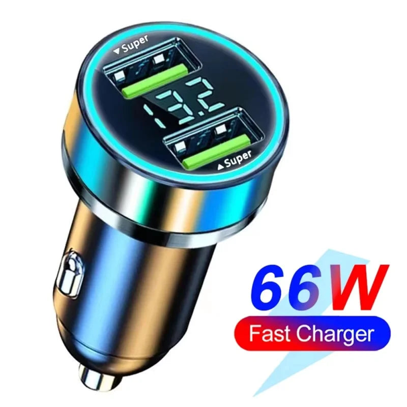 2025 200W mini car charger fast charging for iPhone QC3.0 mini PD USB Type C car mobile phone charger for Xiaomi Samsung Huawei My Store