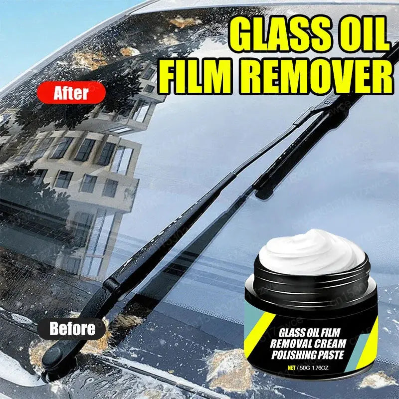 Car Glass Polish Coating Kit for Windshield Oil Film Removal Paste Car Glass Water Repellent Anti Rain Hydrophobic Cleaning Kits My Store
