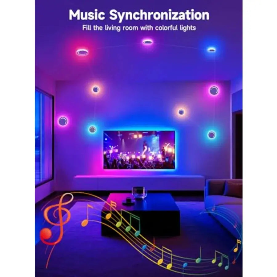 Smart Wall Light, 9-Piece LED DIY Constellation Light, RGB Color Changing, Music Sync, App and Remote Control, Ambient Lighting My Store