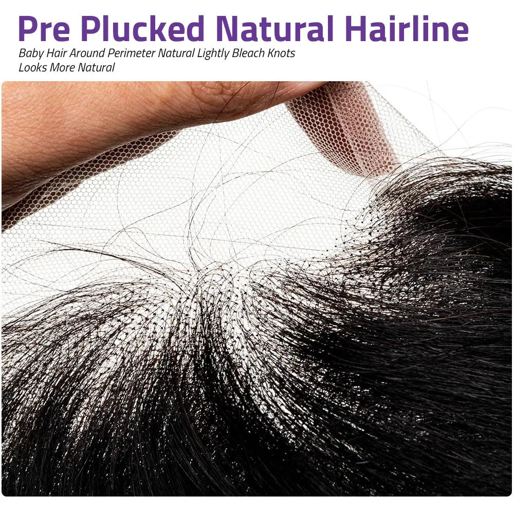 Body Wave 13x6 HD Transparent Lace Front Human Hair Wig 40 Inch Pre Plucked 220 Density 5x5 Glueless Lace Frontal Wigs for Women My Store
