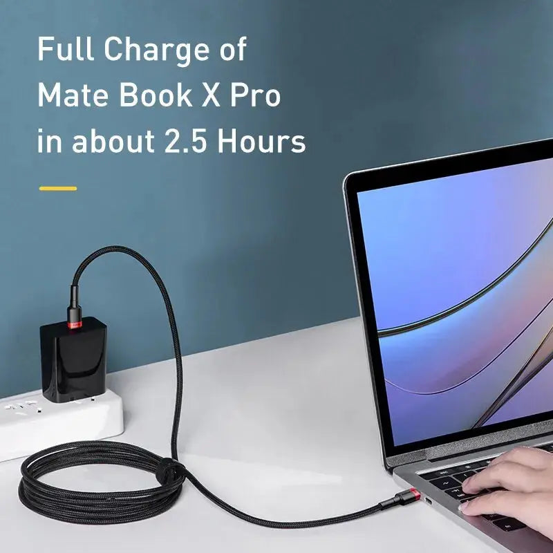 Baseus USB Type C To USB C Cable For iPhone 17 16 100W/5A PD Fast Charging Charger Cord For Macbook Xiaomi Samsung Type-C Cable My Store