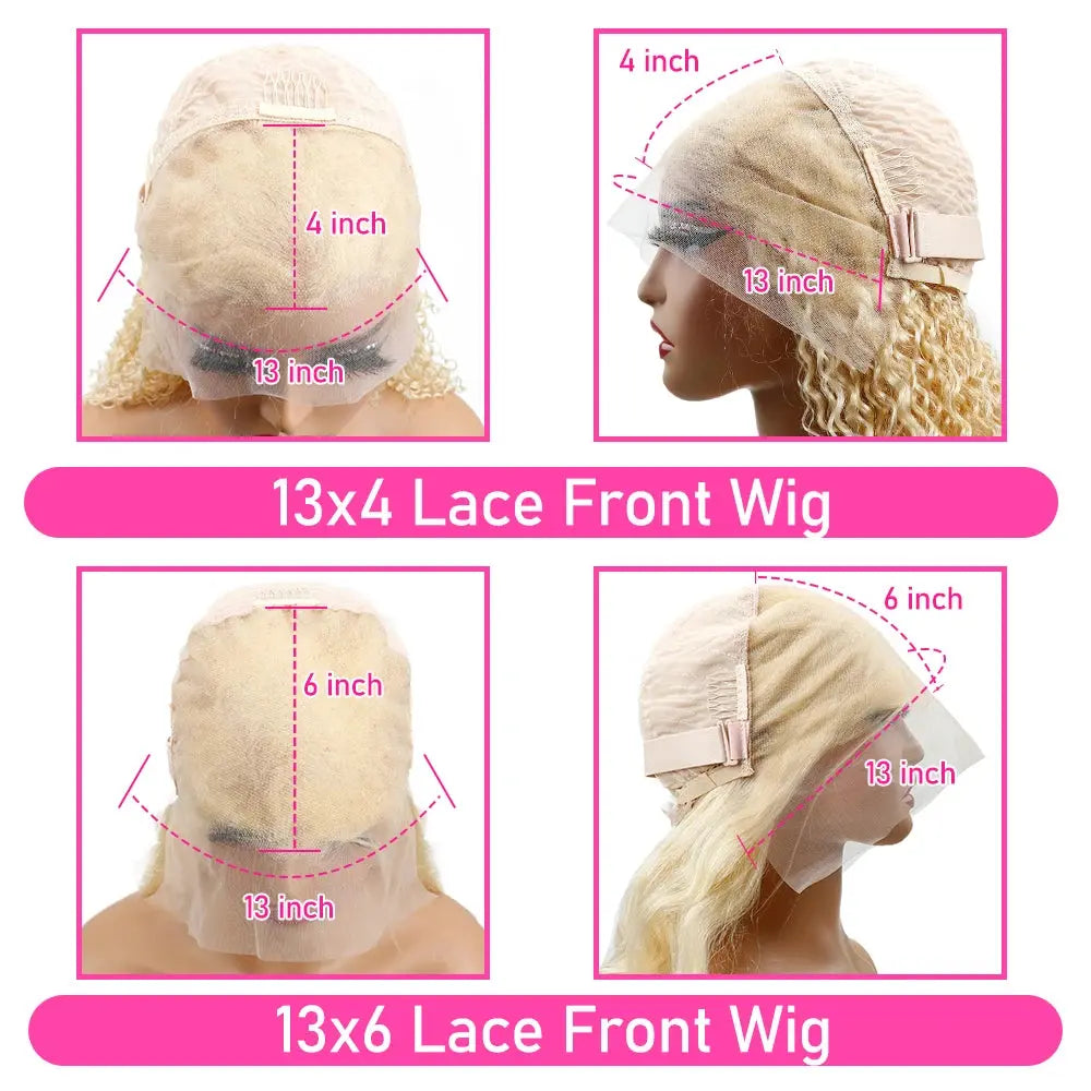 200% 613 Honey Blonde 13x6 HD Transparent Lace Front Human Hair Wigs For Women 34 36 Inch Straight 13x4 Lace Frontal Wig My Store